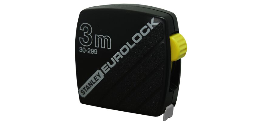 Mètre ruban STANLEY Eurolock - 3 m x 12,7 mm