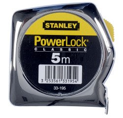 Mètre ruban STANLEY Powerlock Classic - 5 m x 25 mm, ABS