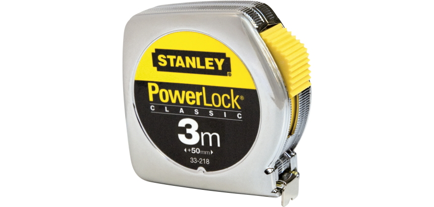 Mètre ruban STANLEY Powerlock Classic - 3 m x 12,7 mm, métal