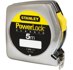 Mètre ruban STANLEY Powerlock Classic - 3 m x 12,7 mm, ABS