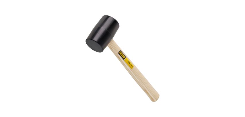 Maillet manche bois tête caoutchouc diamètre 71 mm