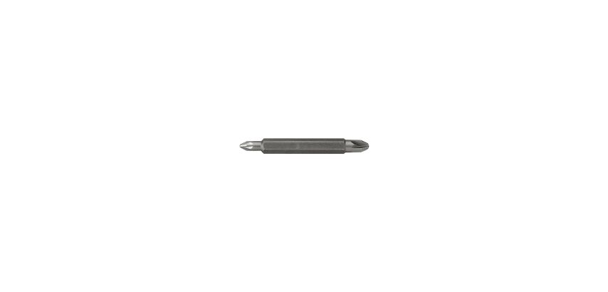 Lames de vissage double empreinte Phillips PH1 et PH2 60 mm - 10 pièces