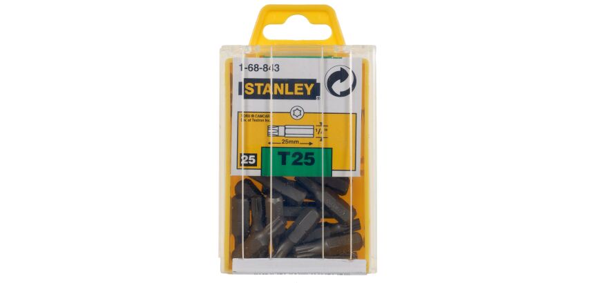 Embouts de vissage Torx T25 25 mm - 25 pièces