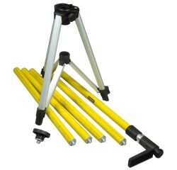 Canne télescopique Tripole 3,60 m embase trépied