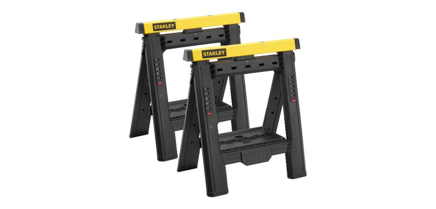 Tréteaux pliables télescopiques - lot de 2 pièces