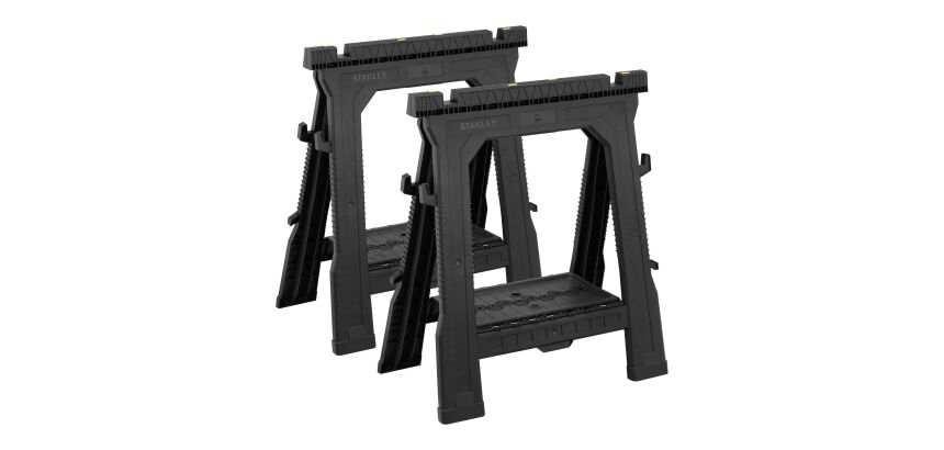 Tréteaux pliants STANLEY - Capacité 450 kg - lot de 2 pièces
