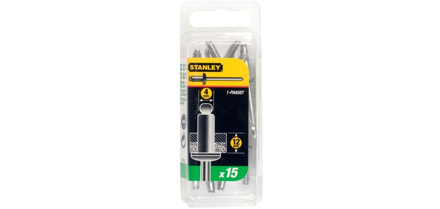 Rivets aluminium 4 mm x 12,7 - boite de 15 pièces