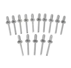 Rivets aluminium 5 mm x 6,35 - boite de 15 pièces