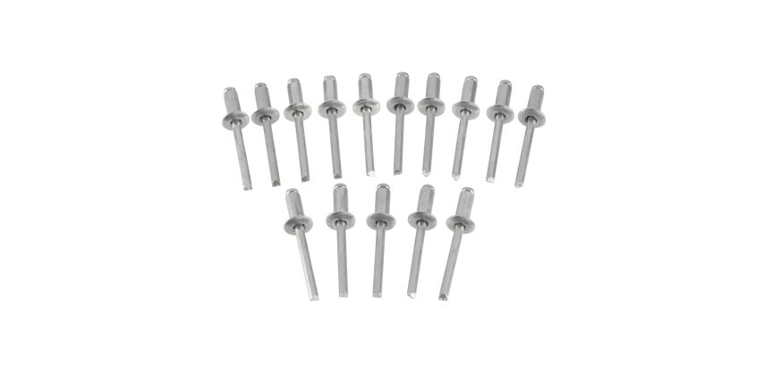 Rivets aluminium 5 mm x 6,35 - boite de 15 pièces