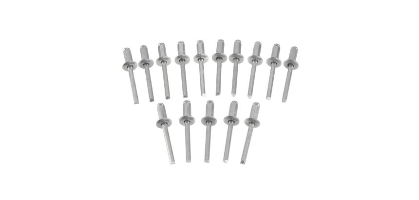 Rivets aluminium 5 mm x 6,35 - boite de 15 pièces