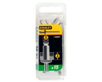 Rivets aluminium 5 mm x 3 - boite de 15 pièces