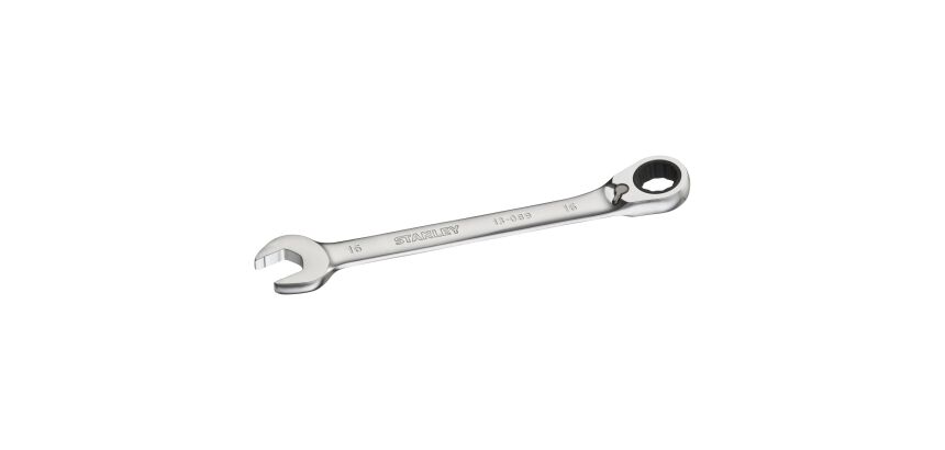 Clé mixte à cliquet réversible 16 mm anti-slip - Fatmax