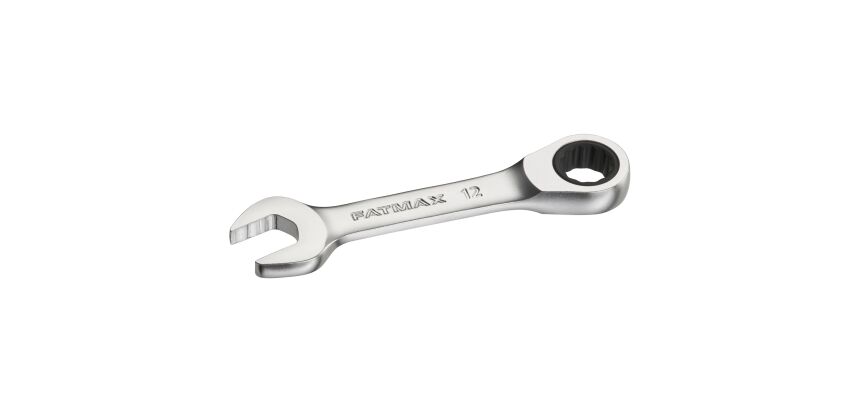 Clé mixte courte à cliquet 12 mm anti-slip - Fatmax