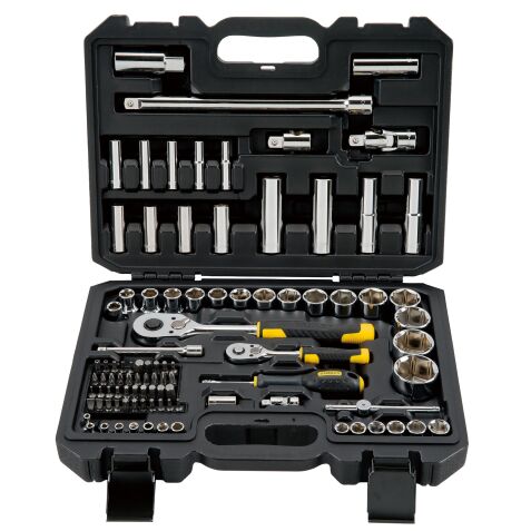 Coffret de douilles 1/4 + 1/2 - jeu de 96 pièces