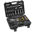 Coffret de douilles 1/4 + 1/2 - jeu de 96 pièces