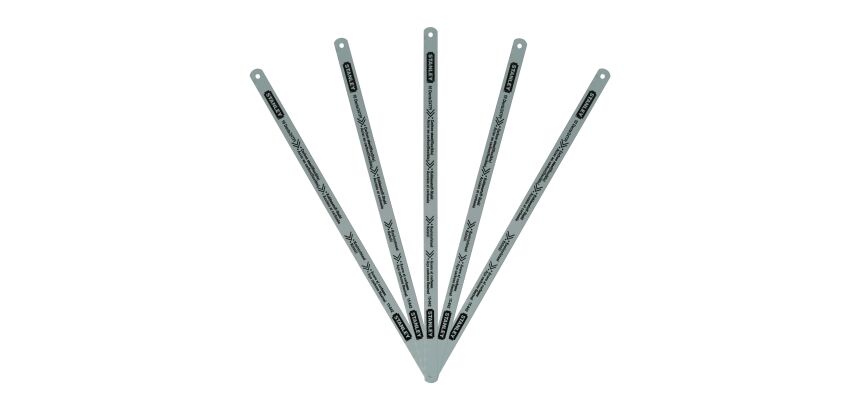 Lames de scie à métaux - carte de 5 lames flexible Lion 10 dents