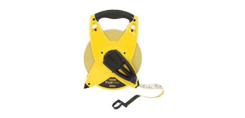 Mètre ruban STANLEY Fatmax - 60 m x 19 mm, ruban fibre de verre