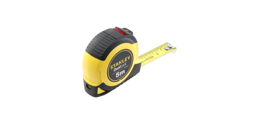 Mètre ruban STANLEY Dual Lock - 5 m x 19 mm Tylon