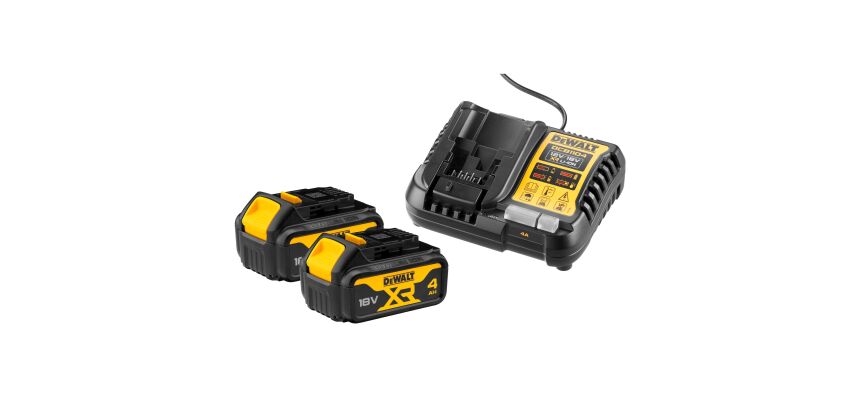 Pack 2 batteries XR 18V 4Ah Li-ion + chargeur