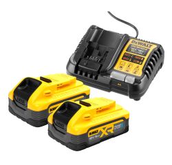 Pack 2 batteries POWERSTACK XR 18 V 5 Ah Li-ion + chargeur