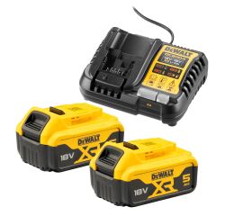 Pack 2 batteries XR 18V 5Ah Li-ion + chargeur