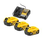 Pack 3 batteries XR 18V 5Ah Li-ion + chargeur