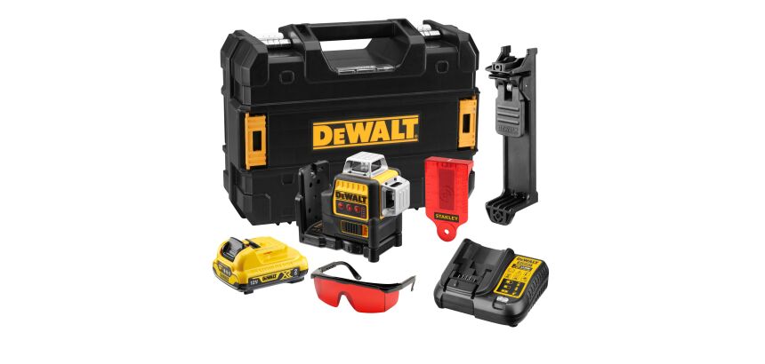 Niveau laser multilignes 3 x 360° XR 12 V 2 Ah Li-ion - faisceaux rouges