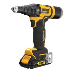 Riveteuse DEWALT XR 18V 2Ah Brushless 4.8 mm - 2 batteries renforcées, coffret TSTAK