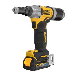 Riveteuse DEWALT XR 18V 1.7Ah Brushless 6.4 mm - 2 batteries POWERSTACK renforcées