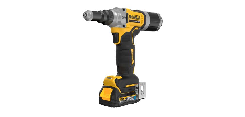 Riveteuse sans fil DEWALT XR 18V 1.7Ah Brushless 6.4 mm + 2 batteries + 1 Chargeur