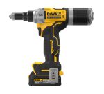 Riveteuse sans fil DEWALT XR 18V 1.7Ah Brushless 6.4 mm + 2 batteries + 1 Chargeur