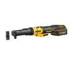 Clé à cliquet sans fil DEWALT XR 18V 1.7Ah Li-ion Brushless - Têtes interchangeables 3/8" - 1/2" + 2 Batteries + 1 Chargeur