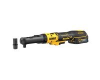 Clé à cliquet sans fil DEWALT XR 18V 1.7Ah Li-ion Brushless - Têtes interchangeables 3/8" - 1/2" + 2 Batteries + 1 Chargeur