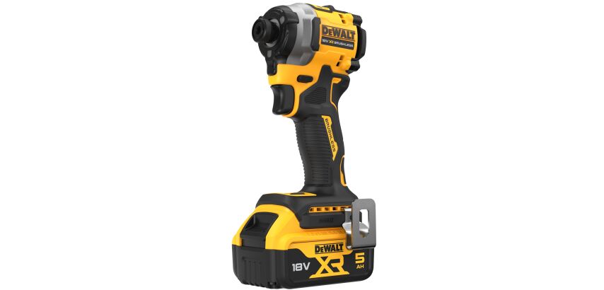 Visseuse à chocs sans fil ultra compacte DEWALT XR 18 V 5 Ah Li-ion Brushless + 2 Batteries + Chargeur