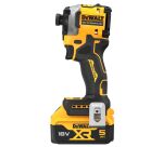 Visseuse à chocs sans fil ultra compacte DEWALT XR 18 V 5 Ah Li-ion Brushless + 2 Batteries + Chargeur