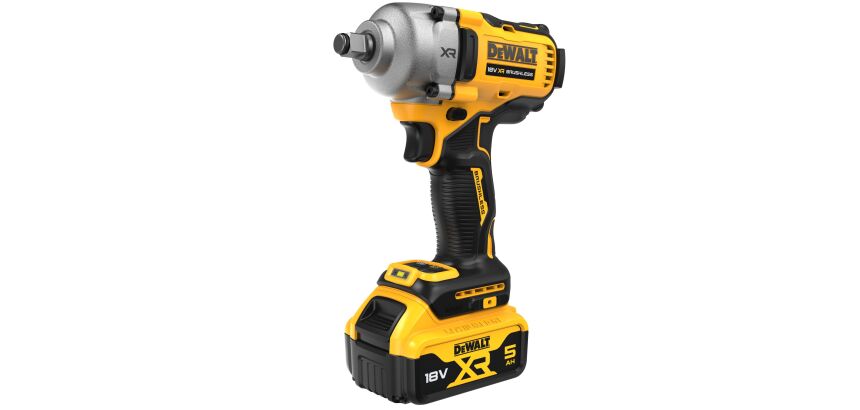 Boulonneuse à chocs sans fil DEWALT 1/2‘’ Compacte XR 18V 5Ah Li-Ion Brushless + 2 Batteries + 1 Chargeur