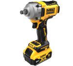 Boulonneuse à chocs sans fil DEWALT 1/2‘’ Compacte XR 18V 5Ah Li-Ion Brushless + 2 Batteries + 1 Chargeur