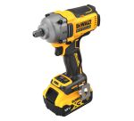 Boulonneuse à chocs sans fil DEWALT 1/2‘’ Compacte XR 18V 5Ah Li-Ion Brushless + 2 Batteries + 1 Chargeur