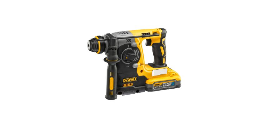 Perforateur sans fil DEWALT SDS-plus XR 18 V 5 Ah Li-ion Brushless 2,1 J + 2 Batteries POWERSTACK + 1 Chargeur