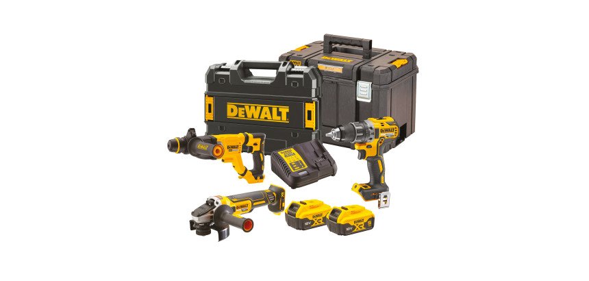 Kit 3 outils XR 18 V 5 Ah Li-ion Brushless - DCD791 / DCH263 / DCG405