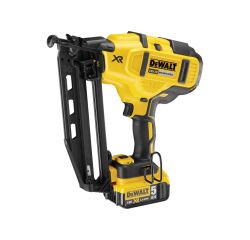 Cloueur de finition sans fil 16 Ga DEWALT XR 18 V 5 Ah Li-ion Brushless + 2 Batteries + 1 Chargeur