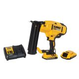 Cloueur de finition sans fil 18 Ga DEWALT XR 18 V 2 Ah Li-ion Brushless + 2 Batteries + 1 Chargeur