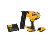 Cloueur de finition sans fil 18 Ga DEWALT XR 18 V 2 Ah Li-ion Brushless + 2 Batteries + 1 Chargeur