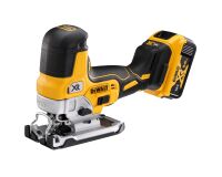 Scie sauteuse sans fil DEWALT DCS335P2-QW à prise par le corps XR 18 V 5 Ah Li-ion Brushless + 2 Batteries + 1 Chargeur