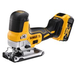 Scie sauteuse sans fil DEWALT DCS335P2-QW à prise par le corps XR 18 V 5 Ah Li-ion Brushless + 2 Batteries + 1 Chargeur