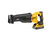 Scie sabre sans fil DEWALT XR 18 V ADVANTAGE 5 Ah Li-ion Brushless + 2 Batteries POWERSTACK + 1 Chargeur