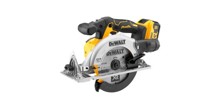 Scie circulaire sans fil DEWALT XR 18 V 5 Ah Li-ion Brushless 165 mm + 2 Batteries + 1 Chargeur