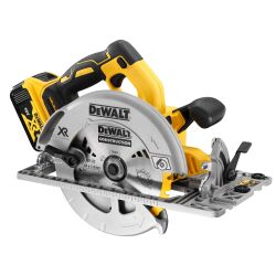 Scie circulaire sans fil DEWALT XR 18 V 5 Ah Li-ion Brushless 184 mm + 2 Batteries + 1 Chargeur