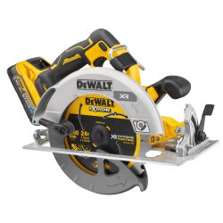 Scie circulaire sans fil DEWALT XR 18 V ADVANTAGE 5 Ah Li-ion Brushless 190 mm + 2 Batteries + 1 Chargeur