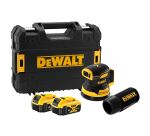 Ponceuse excentrique sans ifl DEWALT DCW210P2-QW XR 18 V 5 Ah Li-ion Brushless 125 mm + 2 Batteries + 1 Chargeur